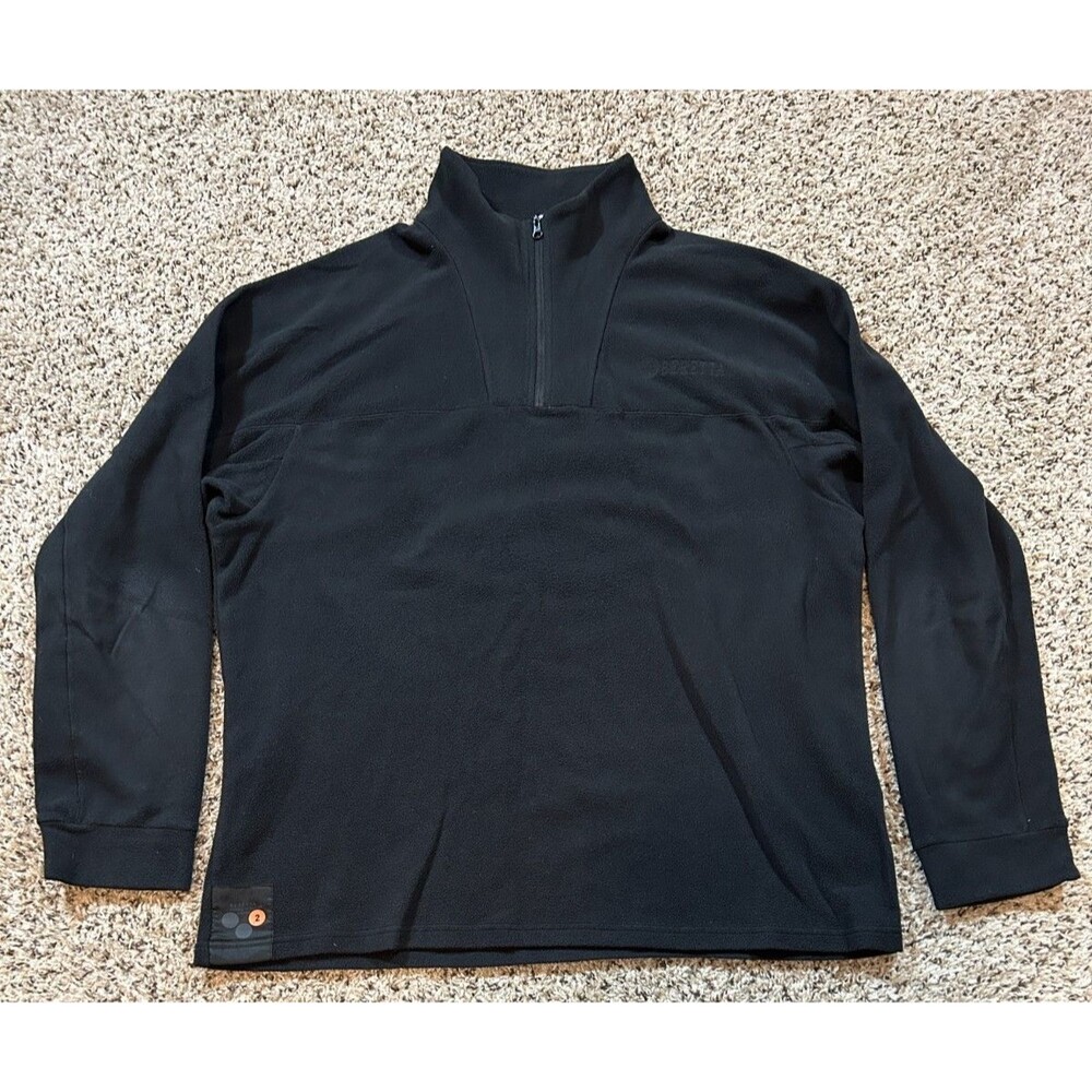Beretta Modular System 2 Pullover Performance Fleece 1/4 Zip Black Mens XL
